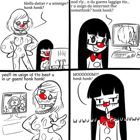 Clown Girls Honk Honk