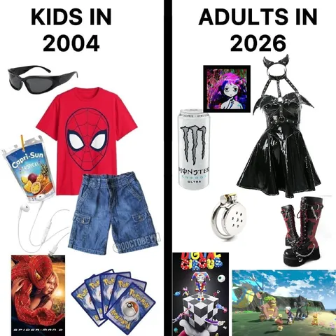 Kids in 2004 vs Adults in 2026