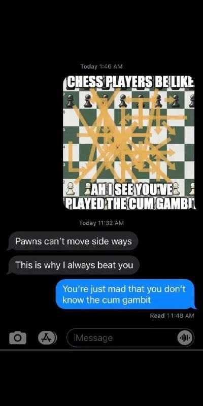 Chess Players Know the Cum Gambit