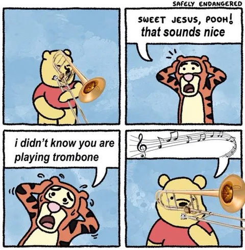 Pooh Plays the Trombone