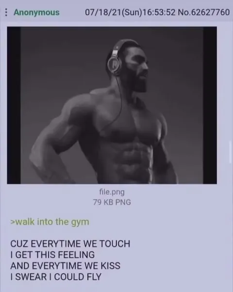 GigaChad Walks Into the Gym
