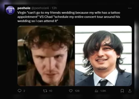 Virgin vs Chad Wedding Attendance