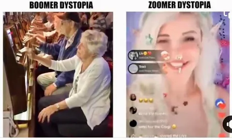 Boomer and Zoomer Dystopia
