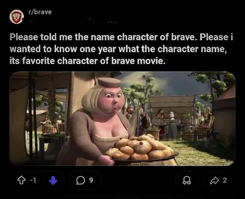 Brave Character Name Question