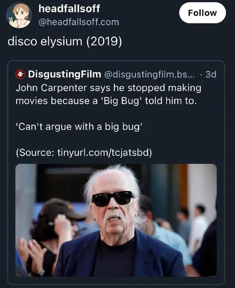 John Carpenter and the Big Bug