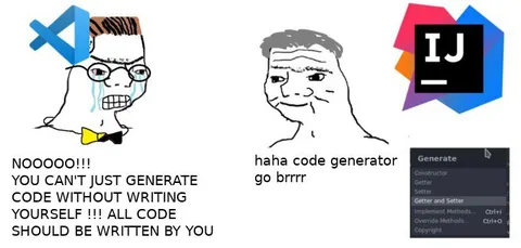 Code Generator Wojak vs Manual Coding