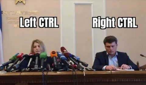 Left Ctrl Right Ctrl