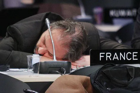 France Falling Asleep