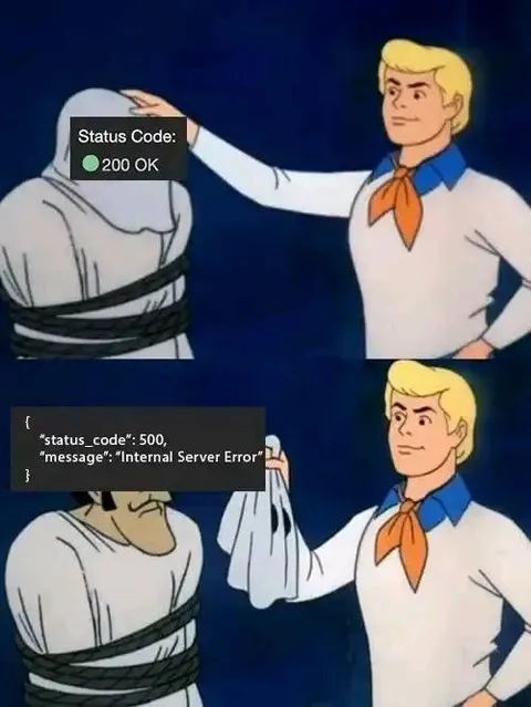 Status Code 200 vs 500