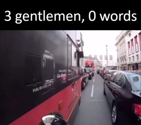 3 gentlemen, 0 words