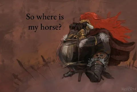 Knight Looking for His Horse