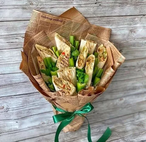 Букет из шаурмы
