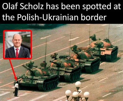 Olaf Scholz at the Border