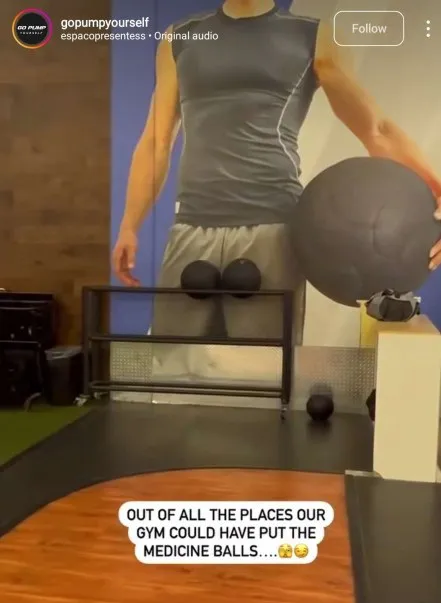 Gym Medicine Ball Placement