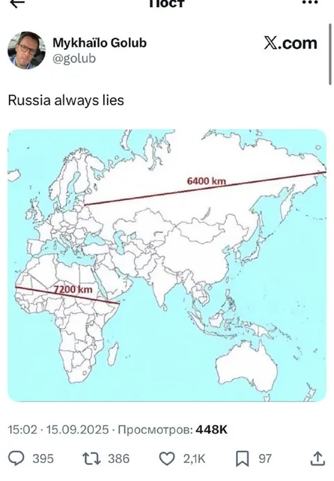 Russia Always Lies Map