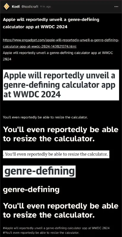 Apple Calculator Genre-Defining App