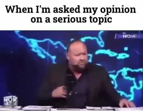 Alex Jones Gives a Serious Opinion