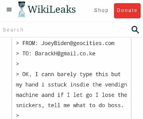 Biden Stuck in Vending Machine