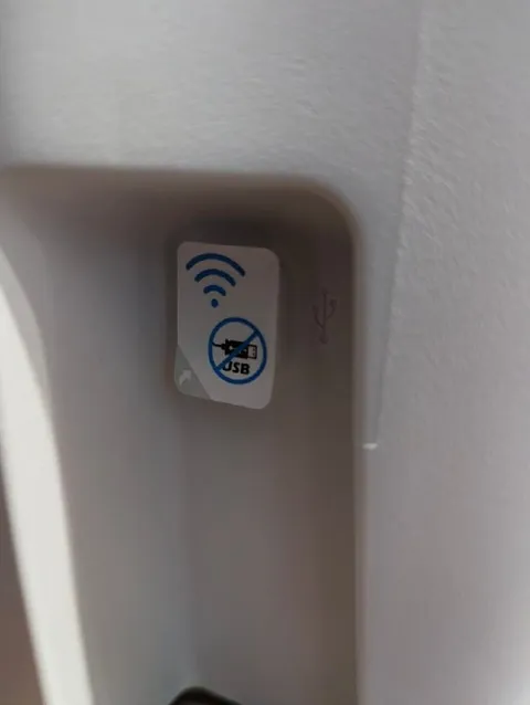 No USB Port Sticker
