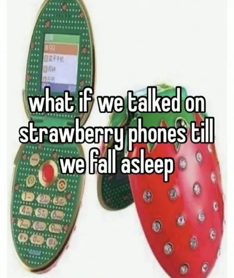 Strawberry Phones Before Sleep