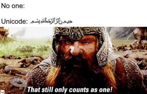 Unicode Still Counts as One
