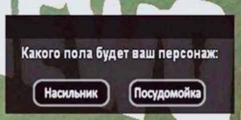 Какого пола будет ваш персонаж