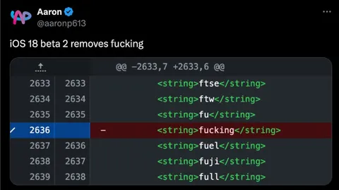 iOS 18 Removes Fucking
