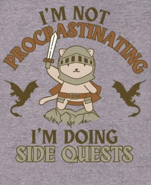 Cat Doing Side Quests