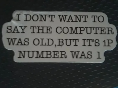 Old Computer IP Number Joke