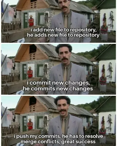 Borat Git Workflow Great Success