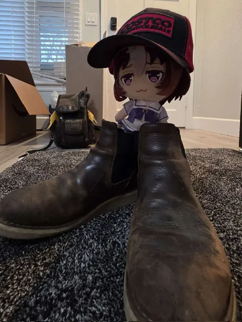 Tiny Doll in Giant Boots