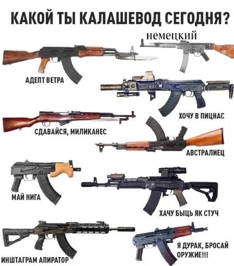 Какой ты калашевод сегодня?