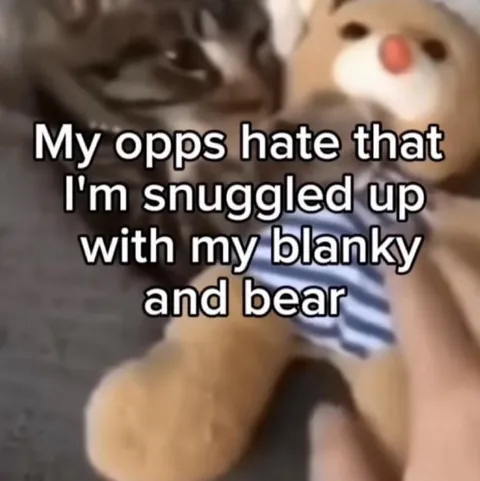 Snuggled Up With My Blanky