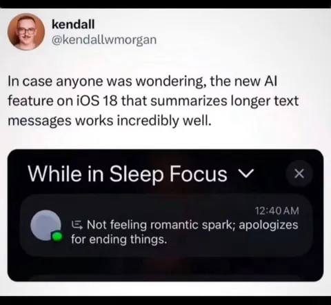 AI Summarizes Breakup Text
