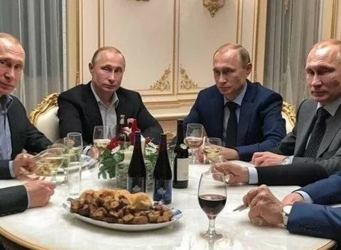Четыре Путина за поминальным столом