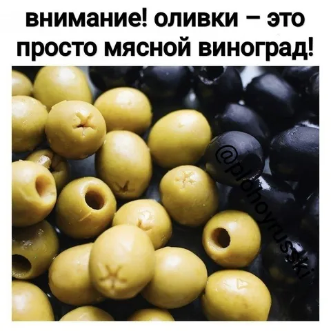 Оливки — это мясной виноград