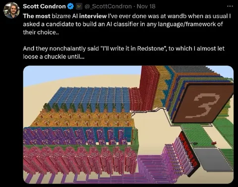 AI Classifier in Redstone