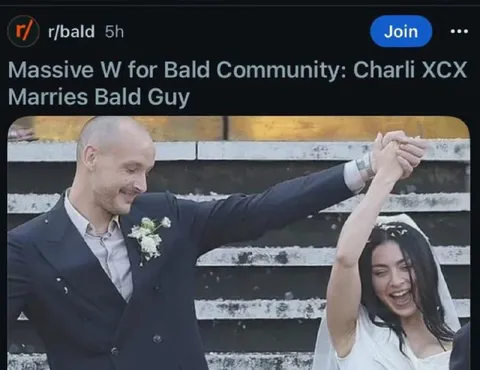 Charli XCX Marries Bald Guy