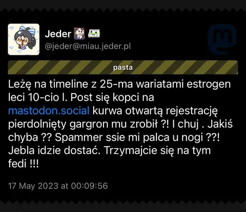 Wariaci estrogenu na Mastodonie