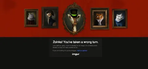 Imgur Wrong Turn Error