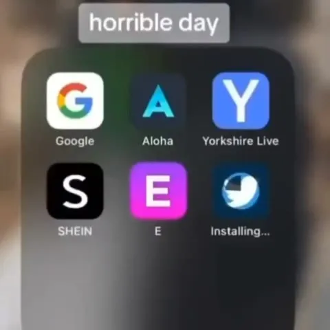 Horrible Day App Folder