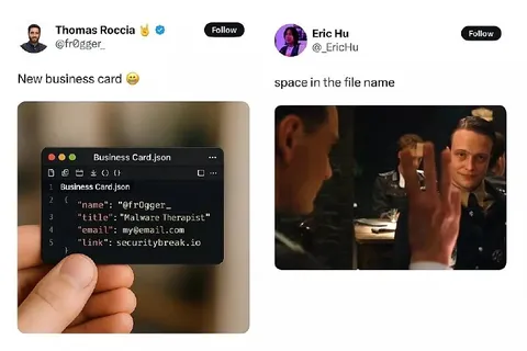 Business Card Filename Space Rejection