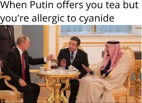 Putin Offers Cyanide Tea