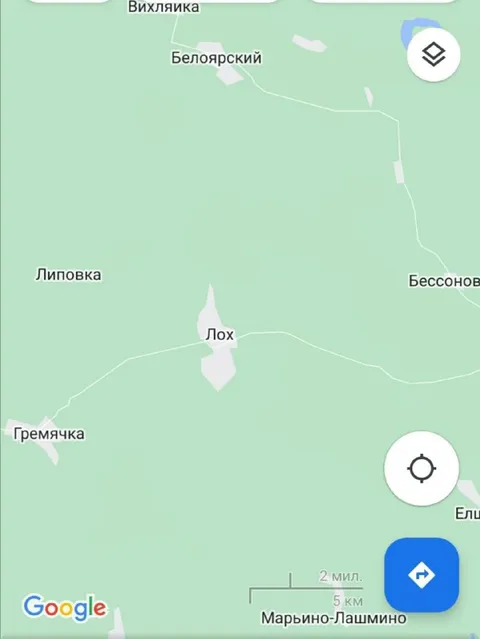 Лох на карте