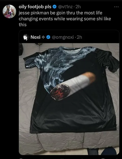 Jesse Pinkman Cigarette Shirt