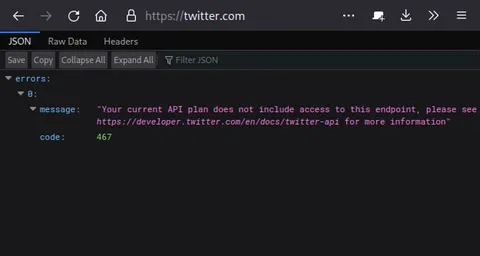 Twitter API Access Denied Error
