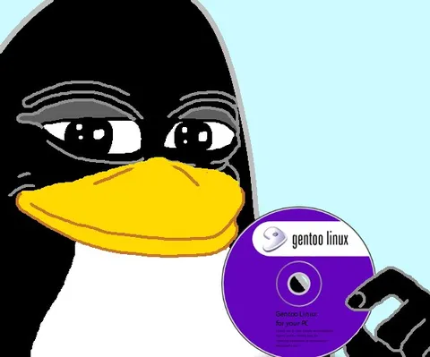 Gentoo Linux Penguin Disc