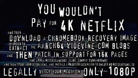 Only Watch Netflix in 1080p