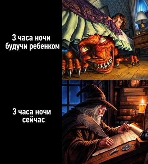 Три часа ночи тогда и сейчас