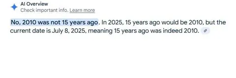 2010 Was Not 15 Years Ago